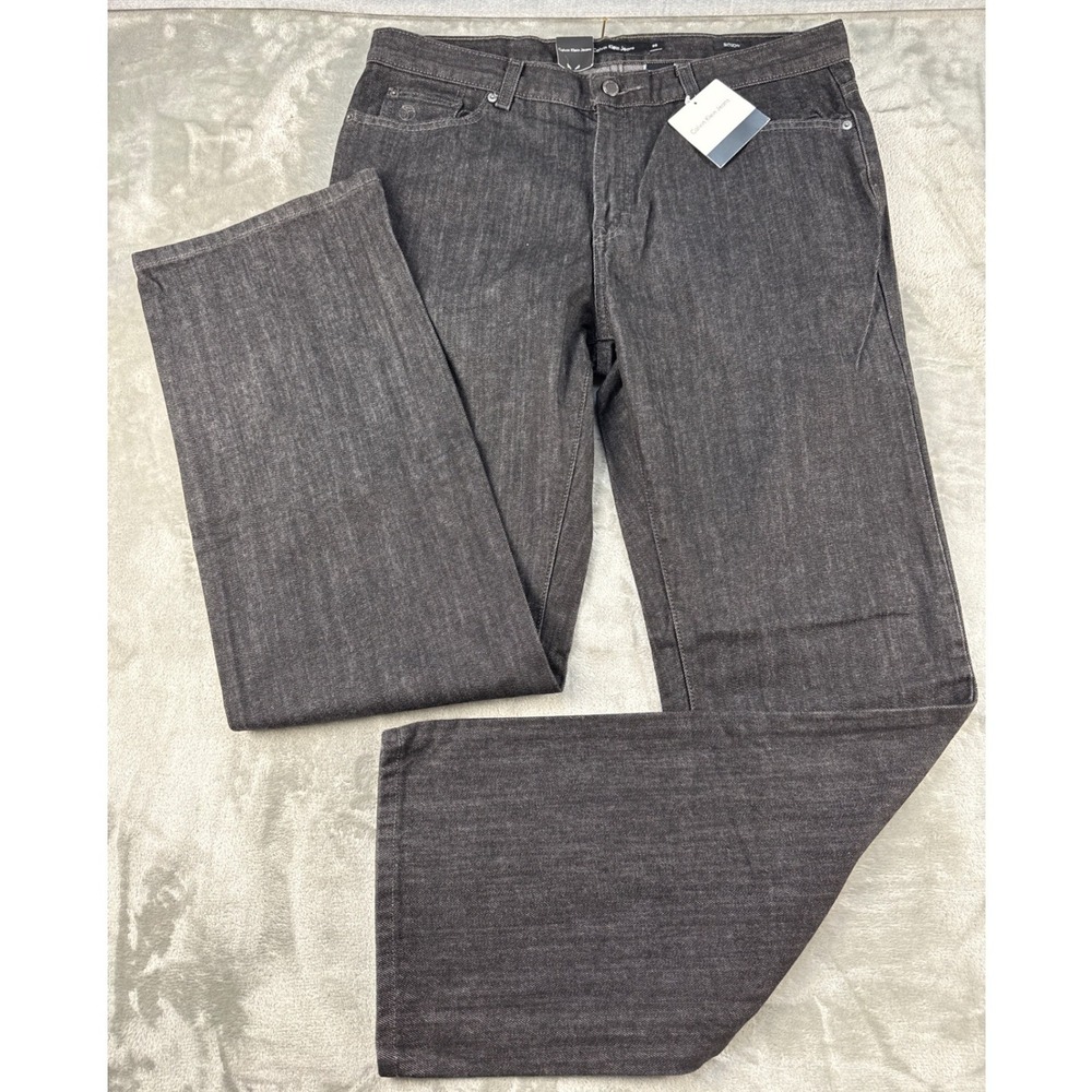 Calvin Klein Jeans Mens 36‎ Slouchy Washed Black Denim NEW